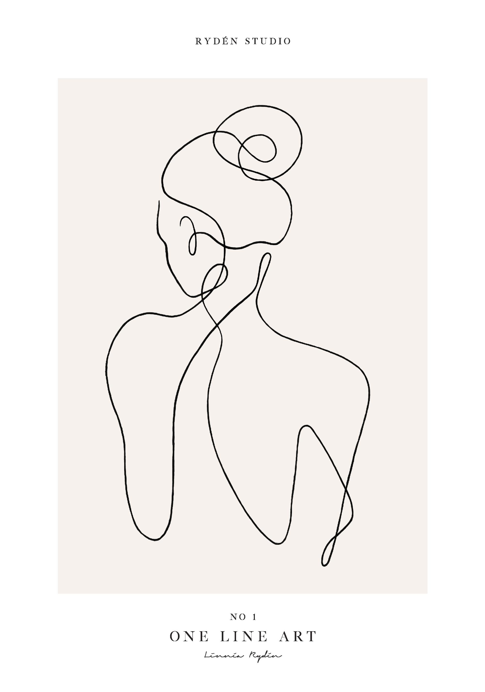One Line Art No 1 Poster image 1